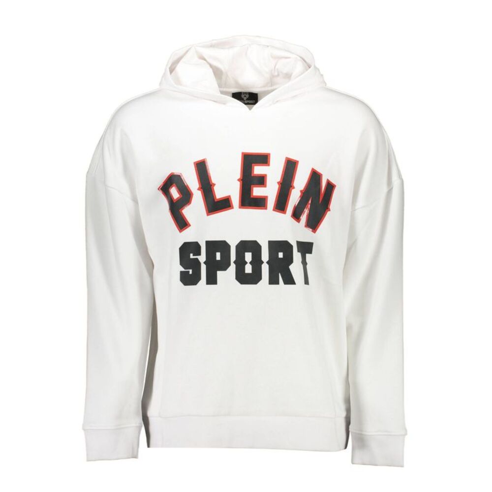 Plein Sport Bianco Cotton Men Men's Sweatshirt